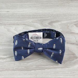 Stafford fish tie dark blue